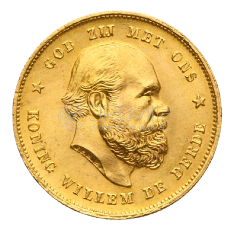 10 Gulden olandese Willem III 1876 - 1889