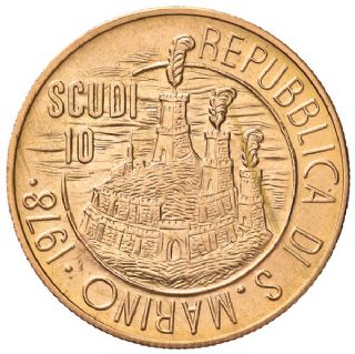 10 Scudi San Marino 1978 in confezione originale