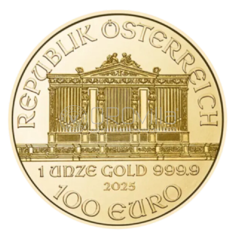 100 Euro Filarmonica di Vienna 2025