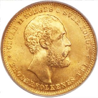 20 Corone Oscar II di Norvegia