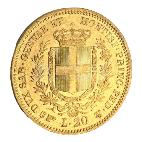 20 Lire Vittorio Emanuele II Regno di Sardegna -  SPL 1855 T
