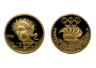 5 Dollari 1988 - Proof