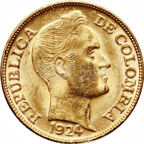 5 Pesos Colombia 1919-1924