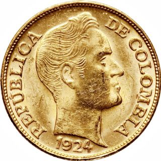 5 Pesos Colombia 1919-1924
