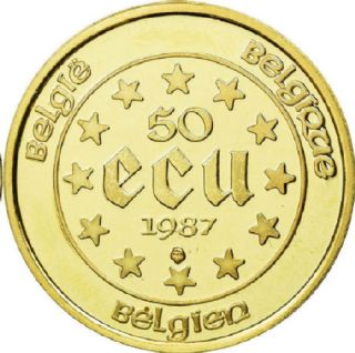 50 Écu Baudouin I - Trattati di Roma 1987-1988
