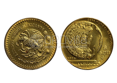 500 Dollari 1985 - 450° anos de la casa de la moneda
