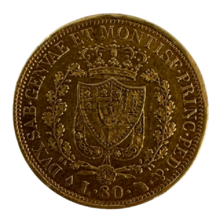 80 Lire Carlo Felice Oro 1823–1831 – Regno di Sardegna