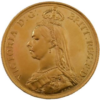 Doppia Sterlina Vittoria coronata