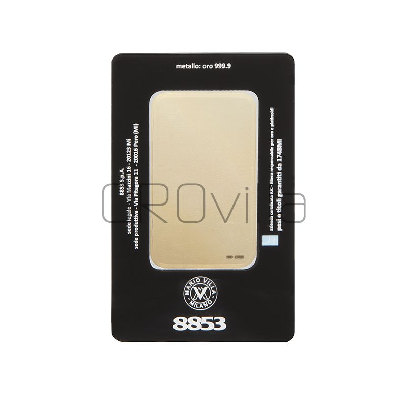 Lingotto oro blister 9 gr retro