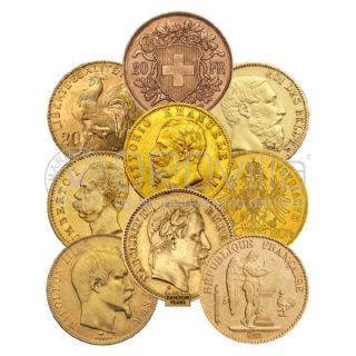 Marengo 20 Franchi/Lire di paesi e anni misti lotto 5 pz