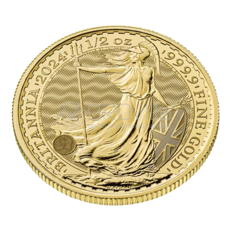 Mezza oncia Britannia Carlo III 2024