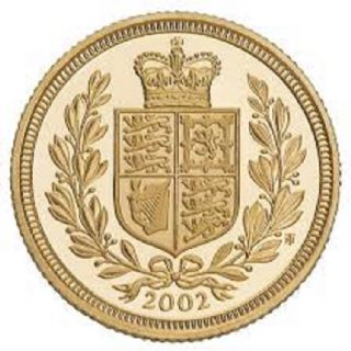 Mezza Sterlina d'oro Elisabetta II 2002