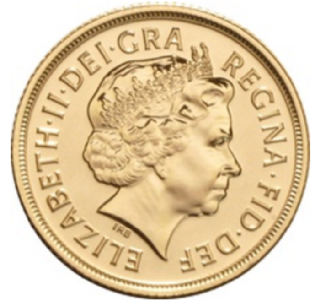 Mezza Sterlina d'oro Elisabetta II 2004