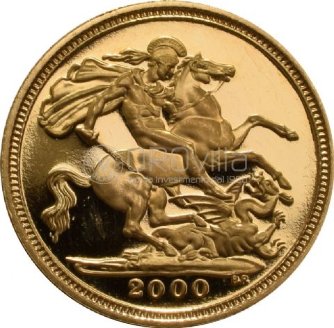 Mezza Sterlina Elisabetta II 2000
