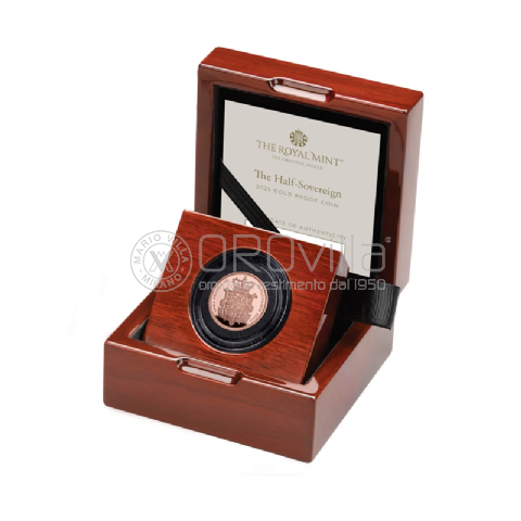Mezza Sterlina PROOF Carlo III 2025 in confezione originale