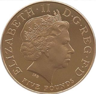 Quintupla Sterlina Elisabetta II commemorativa