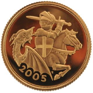 Sterlina d'oro Elisabetta II 2005