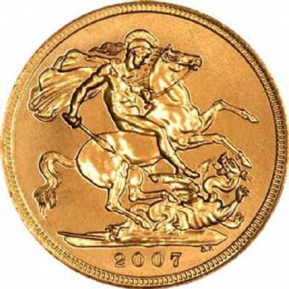 Sterlina d'oro Elisabetta II 2007