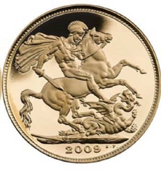 Sterlina d'oro Elisabetta II 2009