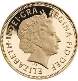 Sterlina d'oro Elisabetta II 2009