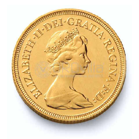 Sterlina d'oro Elisabetta II coronata giovane lotto 5 pz