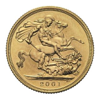 Sterlina oro Elisabetta II 2001