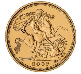 Sterlina oro Elisabetta II 2003