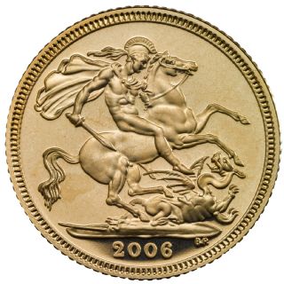 Sterlina d'oro Elisabetta II 2006