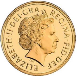 Sterlina d'oro Elisabetta II 2008